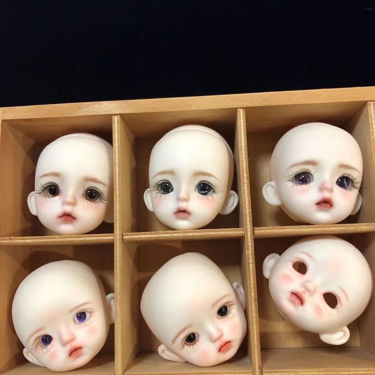 BJD611 20 Days Pre‑order  Suitable for supermodel body is an MJD Doll | 1/6 Hand Painted Makeup Doll Head, Vinyl Realistic Finished Head, Openable Cap with 10mm Eyes for MJD, In Stock, Worldwide Shipping