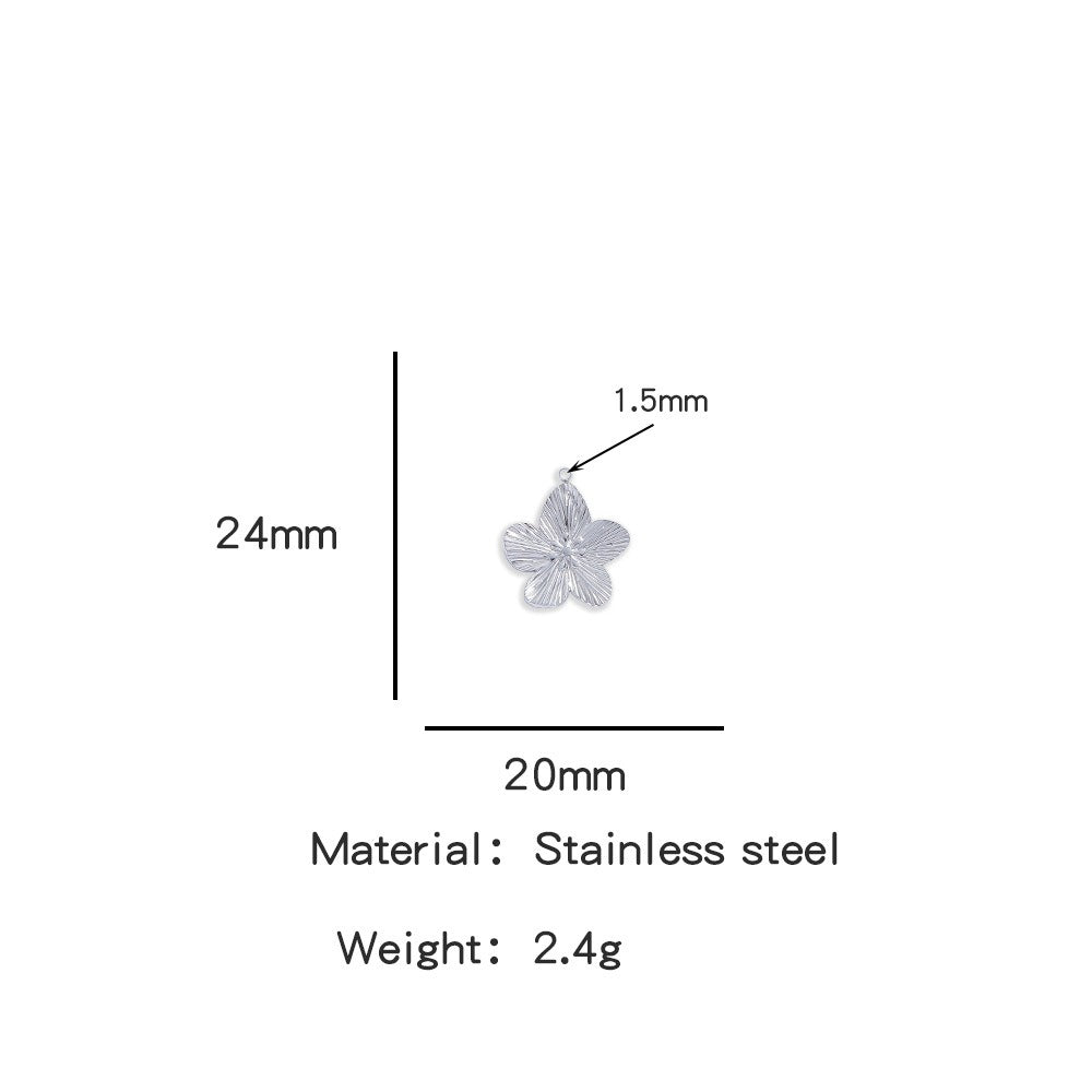 X2011  Stainless Steel Sun &amp; Flower Charms, Gold/Silver Plated Pendants for DIY Jewelry Making