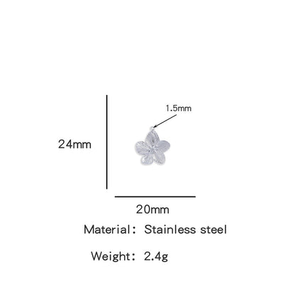 X2011  Stainless Steel Sun &amp; Flower Charms, Gold/Silver Plated Pendants for DIY Jewelry Making