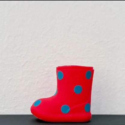 BJD478 [PRE‑ORDER 30 Working Days] Clear Color Polka‑Dot Rain Boots for OB22 OB24 BJD Blythe Doll, Original Design Customizable Doll Footwear