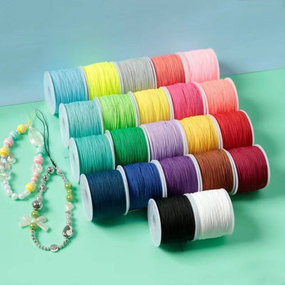 TK12 About 50M Weaving Bracelet and Necklace Making Cord, DIY Braiding String Size 72 Jade Thread, Red String Pendant Cord DIY Craft Supplies