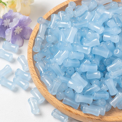 TK188 20Pcs Blue Tone Round Glass Beads(6/7/8/10mm Light Dark Blue), Aesthetic Loose Beads for DIY Bracelets Necklaces Earrings Handmade Jewelry Craft Supplies | 1 Listing Contains 20 Beads, Photos Are For Display Only