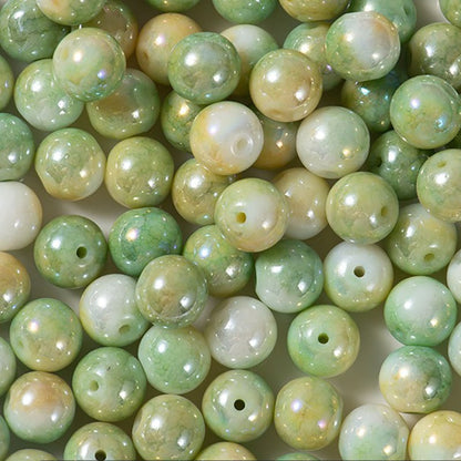 X2417 20Pcs Dragon Pattern Ice Cream Cracked Glass Beads 6/8/10mm Round Spacer Beads DIY Jewelry Making Charms