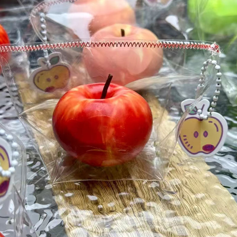 BJD472 30 Days Pre-order The weight is approximately 50 grams. Cute Mini Apple Squishy Fidget Toy, Amazing Soft Hand Feel, Stress Relief & Healing, Miniature Clay Food Dollhouse Decor