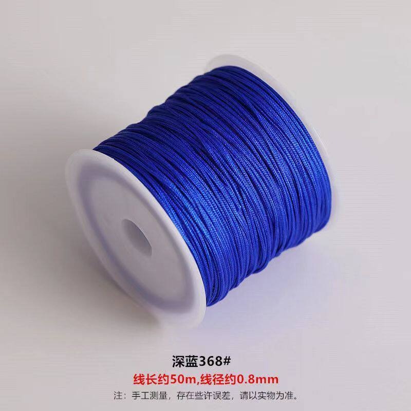 TK12 About 50M Weaving Bracelet and Necklace Making Cord, DIY Braiding String Size 72 Jade Thread, Red String Pendant Cord DIY Craft Supplies