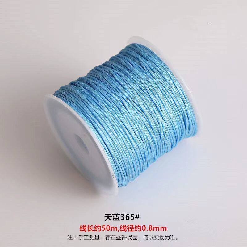 TK12 About 50M Weaving Bracelet and Necklace Making Cord, DIY Braiding String Size 72 Jade Thread, Red String Pendant Cord DIY Craft Supplies