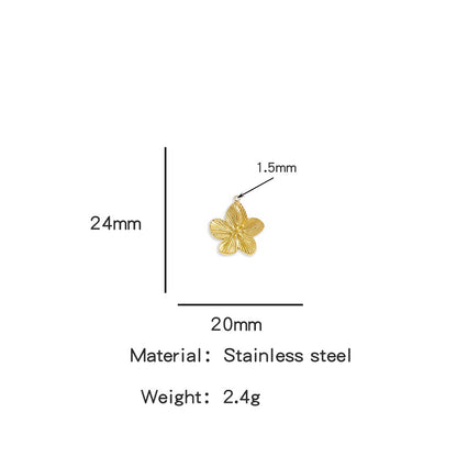 X2011  Stainless Steel Sun &amp; Flower Charms, Gold/Silver Plated Pendants for DIY Jewelry Making