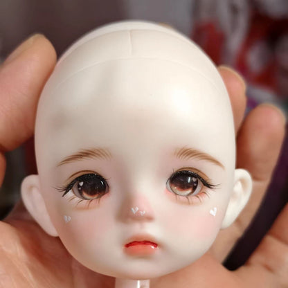 BJD611 20 Days Pre‑order  Suitable for supermodel body is an MJD Doll | 1/6 Hand Painted Makeup Doll Head, Vinyl Realistic Finished Head, Openable Cap with 10mm Eyes for MJD, In Stock, Worldwide Shipping