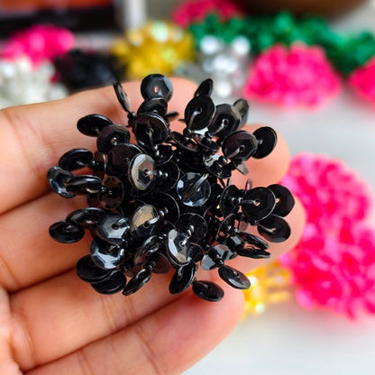 X2411 Hand Woven Color Sequins Flower Half-Finished Beads, DIY Craft Accessories Supplies for Handmade Bracelet Necklace Earring Jewelry Making