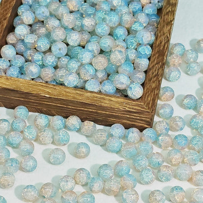 TK1 10pcs 10mm Jade Fragrance Chinese-style gold-embossed glass bead string, handmade DIY accessory material diyworldkit1