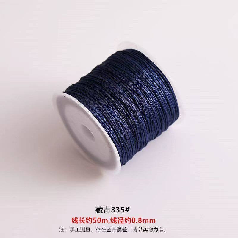 TK12 About 50M Weaving Bracelet and Necklace Making Cord, DIY Braiding String Size 72 Jade Thread, Red String Pendant Cord DIY Craft Supplies