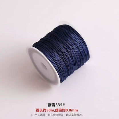 TK12 About 50M Weaving Bracelet and Necklace Making Cord, DIY Braiding String Size 72 Jade Thread, Red String Pendant Cord DIY Craft Supplies
