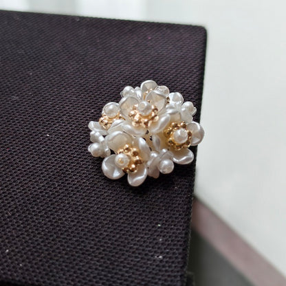 X2441 Pearl Sequins & Handmade Flower Applique Decorative Charms | DIY Bracelets Necklaces Earrings Hair Clips Clothing Bag Accessories