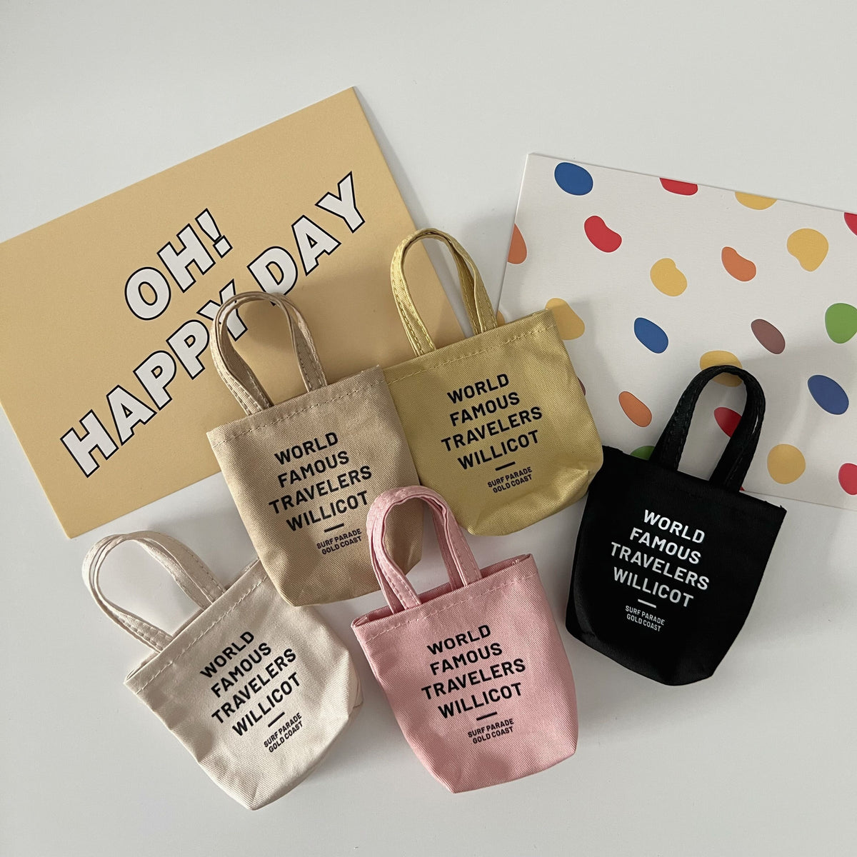 BJD581 30 Days Preorder Suitable for OB22, OB24, BJD, Blythe, Azone doll | Handmade Printed Canvas Mini Tote Bag, Custom Available, New Arrival, Worldwide Shipping