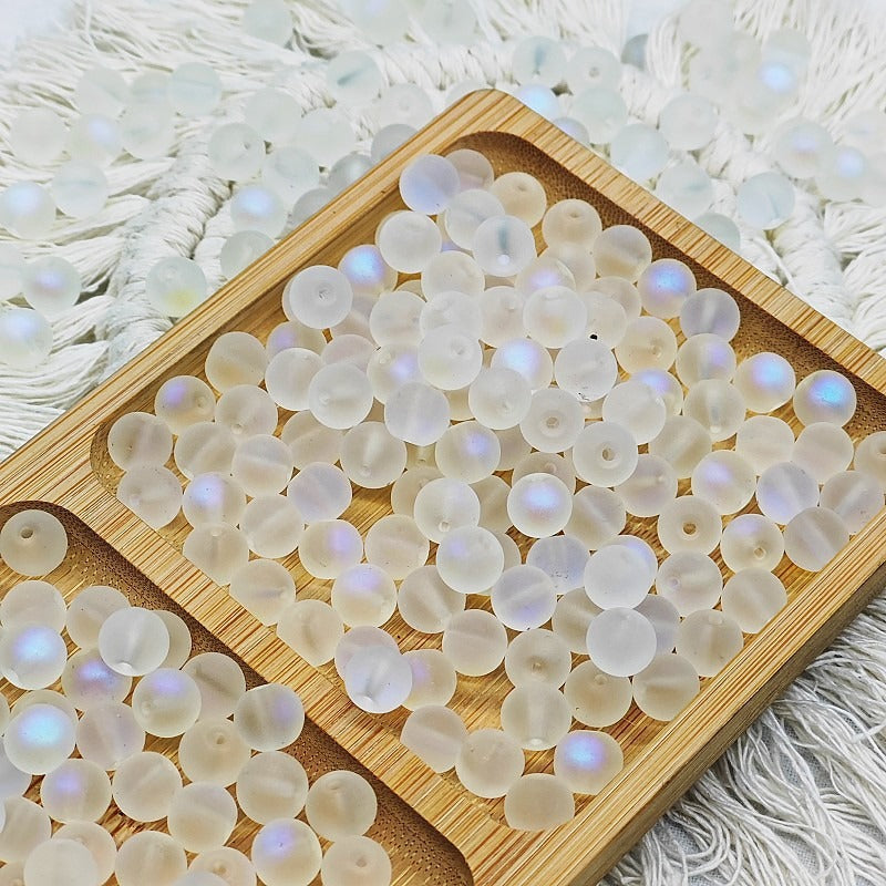 TK1 10pcs 10mm Jade Fragrance Chinese-style gold-embossed glass bead string, handmade DIY accessory material diyworldkit1
