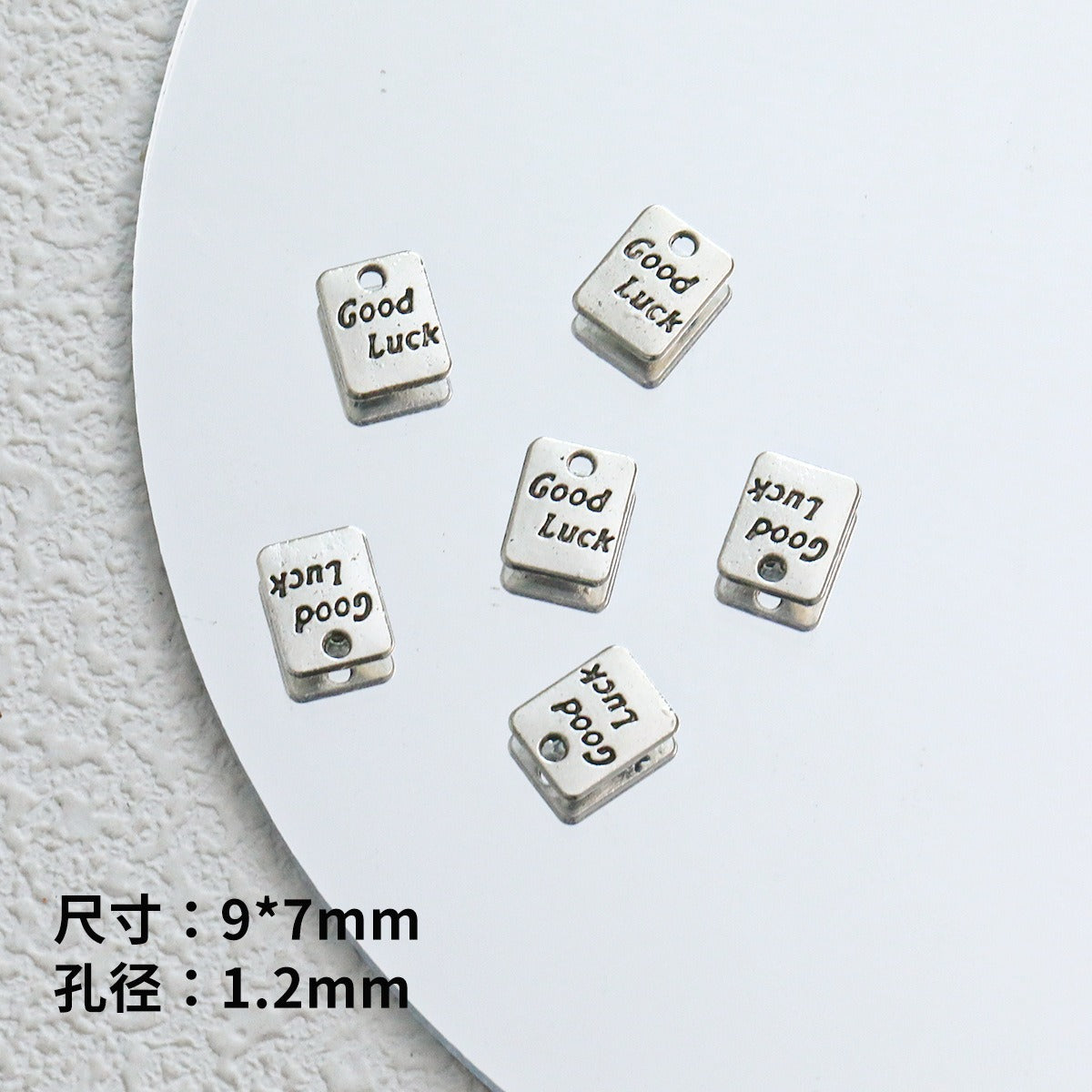 TK103 2Pcs Zinc Alloy Silver Plated Star Letter Heart Key Pendants DIY Handmade Phone Chain Bracelet Accessories