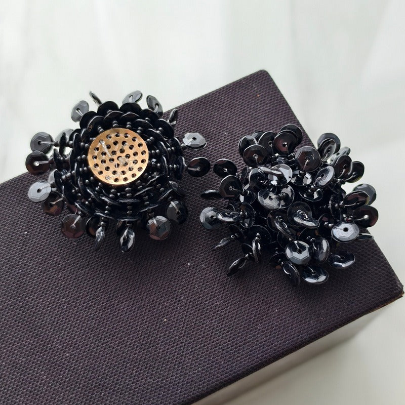 X2411 Hand Woven Color Sequins Flower Half-Finished Beads, DIY Craft Accessories Supplies for Handmade Bracelet Necklace Earring Jewelry Making