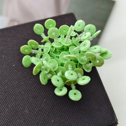 X2411 Hand Woven Color Sequins Flower Half-Finished Beads, DIY Craft Accessories Supplies for Handmade Bracelet Necklace Earring Jewelry Making