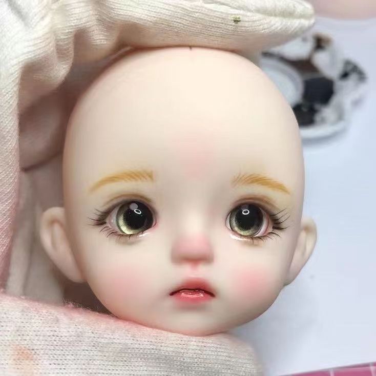 BJD611 20 Days Pre‑order  Suitable for supermodel body is an MJD Doll | 1/6 Hand Painted Makeup Doll Head, Vinyl Realistic Finished Head, Openable Cap with 10mm Eyes for MJD, In Stock, Worldwide Shipping