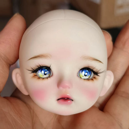 BJD611 20 Days Pre‑order  Suitable for supermodel body is an MJD Doll | 1/6 Hand Painted Makeup Doll Head, Vinyl Realistic Finished Head, Openable Cap with 10mm Eyes for MJD, In Stock, Worldwide Shipping