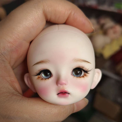 BJD611 20 Days Pre‑order  Suitable for supermodel body is an MJD Doll | 1/6 Hand Painted Makeup Doll Head, Vinyl Realistic Finished Head, Openable Cap with 10mm Eyes for MJD, In Stock, Worldwide Shipping