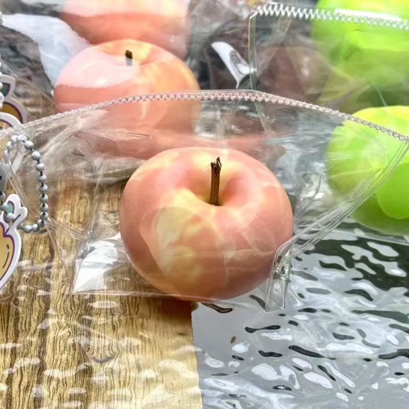 BJD472 30 Days Pre-order The weight is approximately 50 grams. Cute Mini Apple Squishy Fidget Toy, Amazing Soft Hand Feel, Stress Relief & Healing, Miniature Clay Food Dollhouse Decor