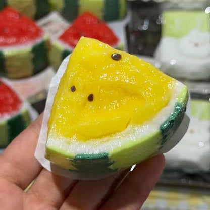 BJD477 30 Days Pre-order food‑grade silicone Super squishy watermelon miniature clay food toy! So satisfying & stress‑relieving fidget toy