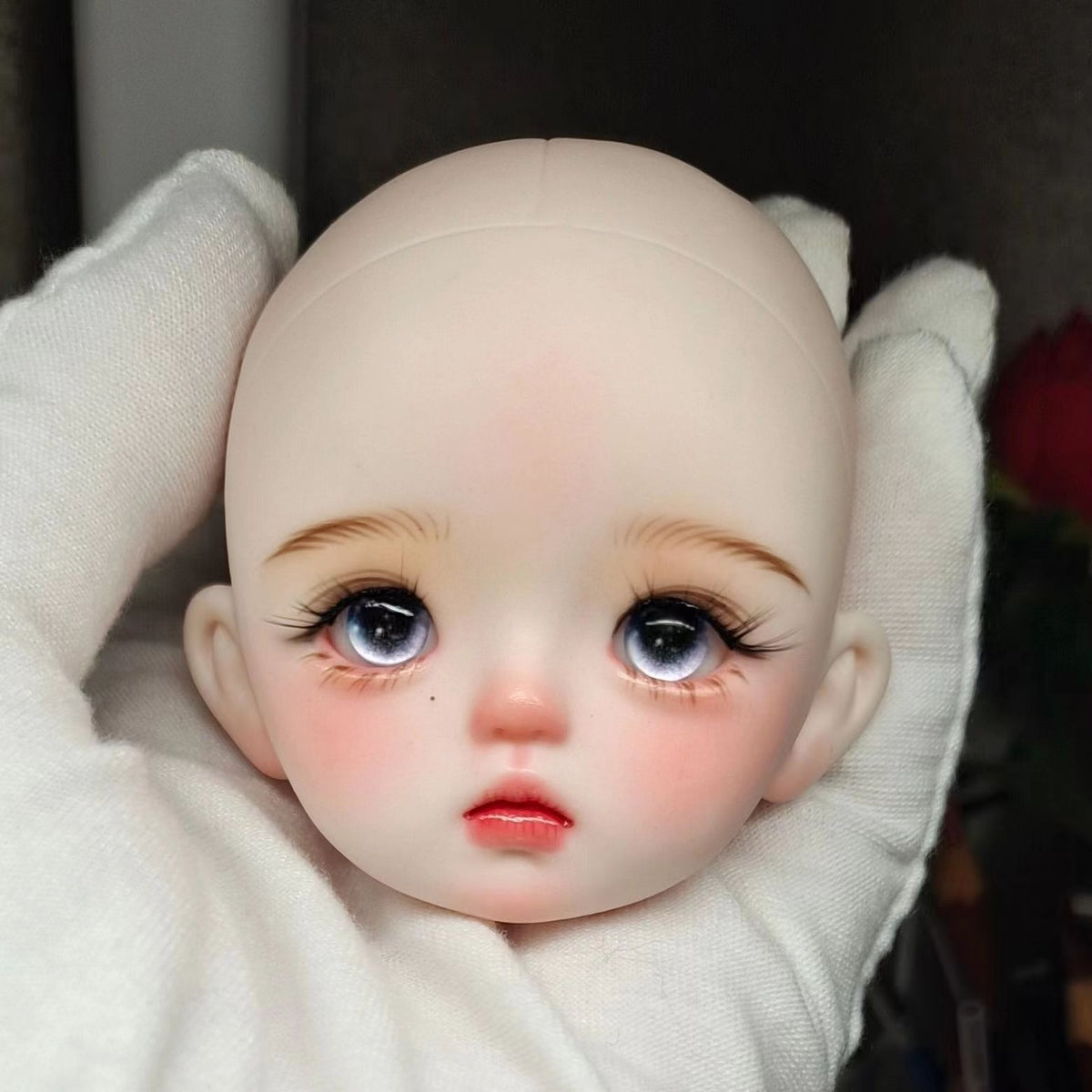 BJD611 20 Days Pre‑order  Suitable for supermodel body is an MJD Doll | 1/6 Hand Painted Makeup Doll Head, Vinyl Realistic Finished Head, Openable Cap with 10mm Eyes for MJD, In Stock, Worldwide Shipping