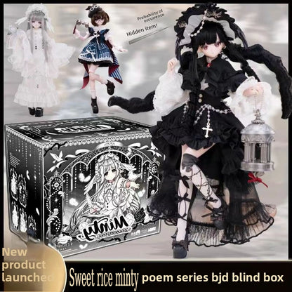 BJD610 20 Days Pre‑order  Mitian BJD Blind Box, No-Makeup Doll Head, Compatible with Style 2# Doll Body, Shoes Interchangeable with OB24 & OB22, Supermodel MJD for Beginner Doll Collectors, In Stock Doll Clothes & Shoes