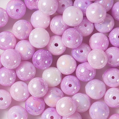 X2417 20Pcs Dragon Pattern Ice Cream Cracked Glass Beads 6/8/10mm Round Spacer Beads DIY Jewelry Making Charms