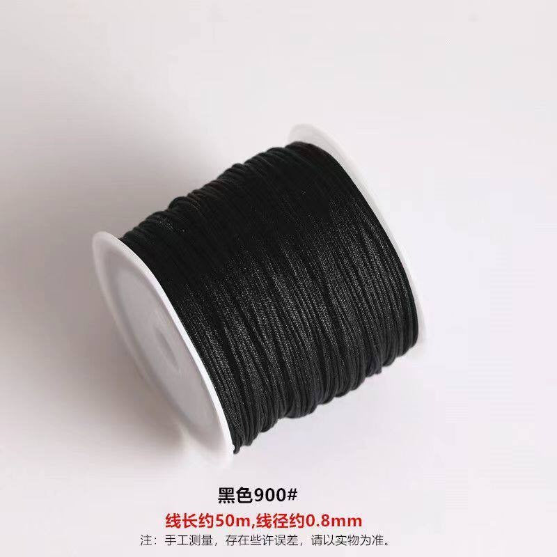 TK12 About 50M Weaving Bracelet and Necklace Making Cord, DIY Braiding String Size 72 Jade Thread, Red String Pendant Cord DIY Craft Supplies