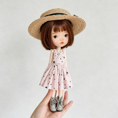 TKA3 Preppy Casual Long Strap Dress for 1/6 Fashion Doll Fits OB22 OZ | 30 Working Days Pre-order
