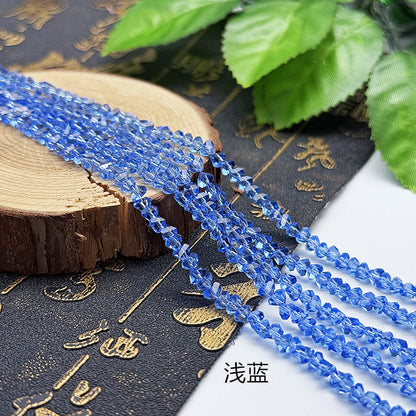about 85/125pcs Irregular irregularly-shaped triangular faceted diamonds, colored crystal, glass, string beads, DIY bracelet, necklace, bead threading, loose bead, DIY decorative lighting accessory, bracelet, necklace, earrings, accessory materials