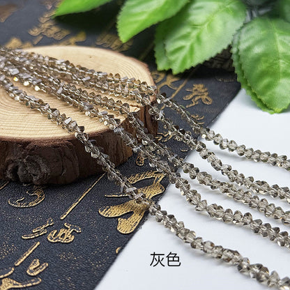 about 85/125pcs Irregular irregularly-shaped triangular faceted diamonds, colored crystal, glass, string beads, DIY bracelet, necklace, bead threading, loose bead, DIY decorative lighting accessory, bracelet, necklace, earrings, accessory materials