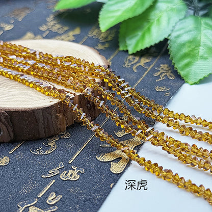 about 85/125pcs Irregular irregularly-shaped triangular faceted diamonds, colored crystal, glass, string beads, DIY bracelet, necklace, bead threading, loose bead, DIY decorative lighting accessory, bracelet, necklace, earrings, accessory materials
