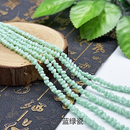 about 85/125pcs Irregular irregularly-shaped triangular faceted diamonds, colored crystal, glass, string beads, DIY bracelet, necklace, bead threading, loose bead, DIY decorative lighting accessory, bracelet, necklace, earrings, accessory materials