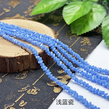 about 85/125pcs Irregular irregularly-shaped triangular faceted diamonds, colored crystal, glass, string beads, DIY bracelet, necklace, bead threading, loose bead, DIY decorative lighting accessory, bracelet, necklace, earrings, accessory materials