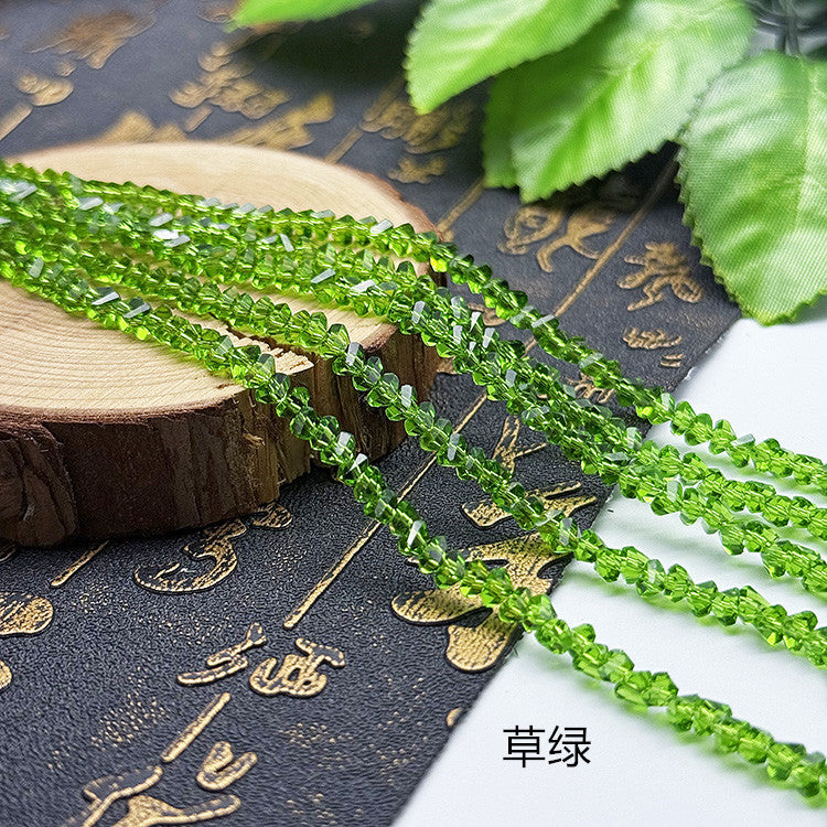 about 85/125pcs Irregular irregularly-shaped triangular faceted diamonds, colored crystal, glass, string beads, DIY bracelet, necklace, bead threading, loose bead, DIY decorative lighting accessory, bracelet, necklace, earrings, accessory materials