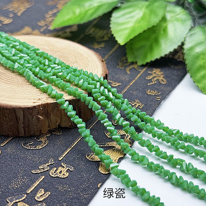 about 85/125pcs Irregular irregularly-shaped triangular faceted diamonds, colored crystal, glass, string beads, DIY bracelet, necklace, bead threading, loose bead, DIY decorative lighting accessory, bracelet, necklace, earrings, accessory materials
