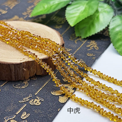 about 85/125pcs Irregular irregularly-shaped triangular faceted diamonds, colored crystal, glass, string beads, DIY bracelet, necklace, bead threading, loose bead, DIY decorative lighting accessory, bracelet, necklace, earrings, accessory materials