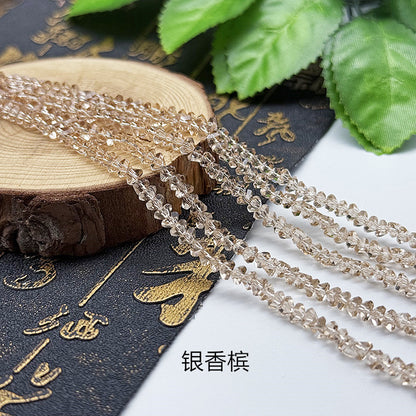 about 85/125pcs Irregular irregularly-shaped triangular faceted diamonds, colored crystal, glass, string beads, DIY bracelet, necklace, bead threading, loose bead, DIY decorative lighting accessory, bracelet, necklace, earrings, accessory materials