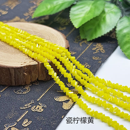 about 85/125pcs Irregular irregularly-shaped triangular faceted diamonds, colored crystal, glass, string beads, DIY bracelet, necklace, bead threading, loose bead, DIY decorative lighting accessory, bracelet, necklace, earrings, accessory materials