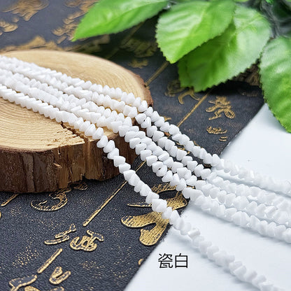about 85/125pcs Irregular irregularly-shaped triangular faceted diamonds, colored crystal, glass, string beads, DIY bracelet, necklace, bead threading, loose bead, DIY decorative lighting accessory, bracelet, necklace, earrings, accessory materials