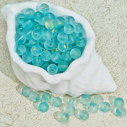 TK188 20Pcs Blue Tone Round Glass Beads(6/7/8/10mm Light Dark Blue), Aesthetic Loose Beads for DIY Bracelets Necklaces Earrings Handmade Jewelry Craft Supplies | 1 Listing Contains 20 Beads, Photos Are For Display Only