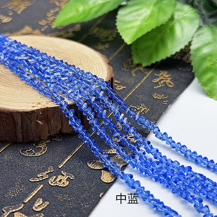 about 85/125pcs Irregular irregularly-shaped triangular faceted diamonds, colored crystal, glass, string beads, DIY bracelet, necklace, bead threading, loose bead, DIY decorative lighting accessory, bracelet, necklace, earrings, accessory materials