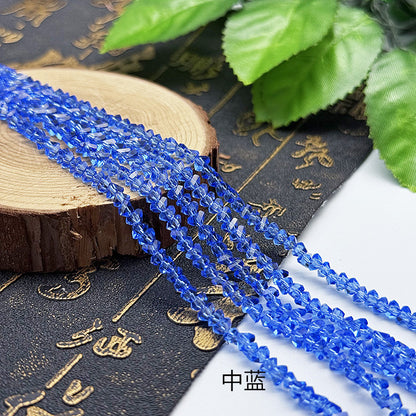 about 85/125pcs Irregular irregularly-shaped triangular faceted diamonds, colored crystal, glass, string beads, DIY bracelet, necklace, bead threading, loose bead, DIY decorative lighting accessory, bracelet, necklace, earrings, accessory materials