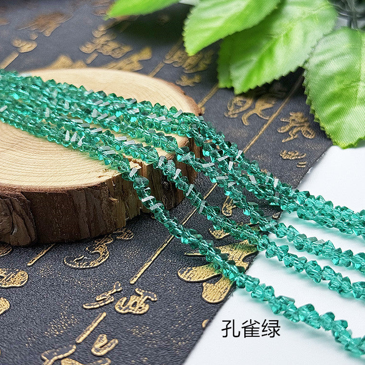 about 85/125pcs Irregular irregularly-shaped triangular faceted diamonds, colored crystal, glass, string beads, DIY bracelet, necklace, bead threading, loose bead, DIY decorative lighting accessory, bracelet, necklace, earrings, accessory materials