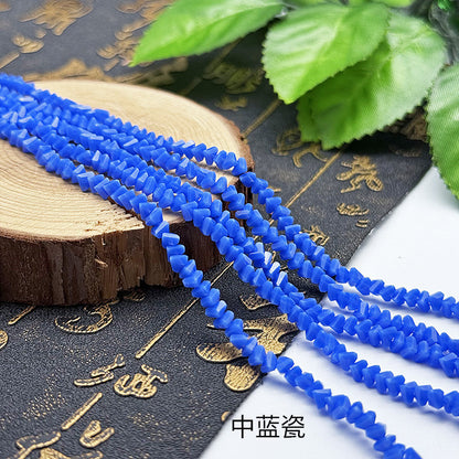 about 85/125pcs Irregular irregularly-shaped triangular faceted diamonds, colored crystal, glass, string beads, DIY bracelet, necklace, bead threading, loose bead, DIY decorative lighting accessory, bracelet, necklace, earrings, accessory materials