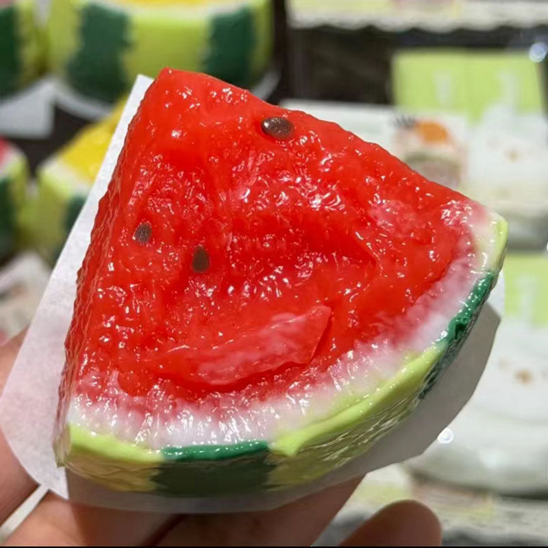 BJD477 30 Days Pre-order food‑grade silicone Super squishy watermelon miniature clay food toy! So satisfying & stress‑relieving fidget toy