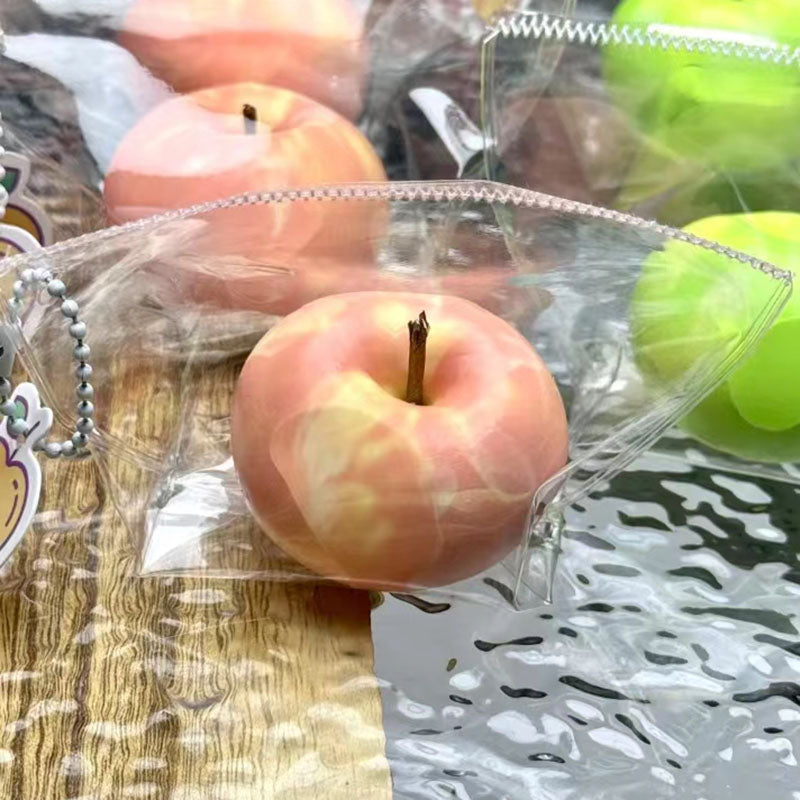 BJD472 30 Days Pre-order The weight is approximately 50 grams. Cute Mini Apple Squishy Fidget Toy, Amazing Soft Hand Feel, Stress Relief & Healing, Miniature Clay Food Dollhouse Decor
